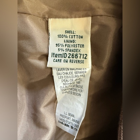 L.L. Bean Women’s Brown Classic Fit Herringbone Dress Pants - Size 10 PET - Picture 8 of 9